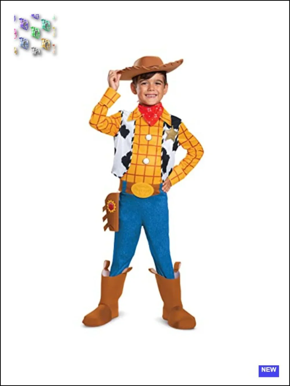 Woody Costume Kids Deluxe Toy Story 4 Cosplay Halloween Outfit Officially